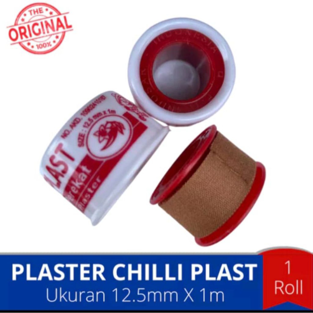 CHILLI PLAST PLESTER LUKA/Plester perekat luka/Plester Roll Kecil