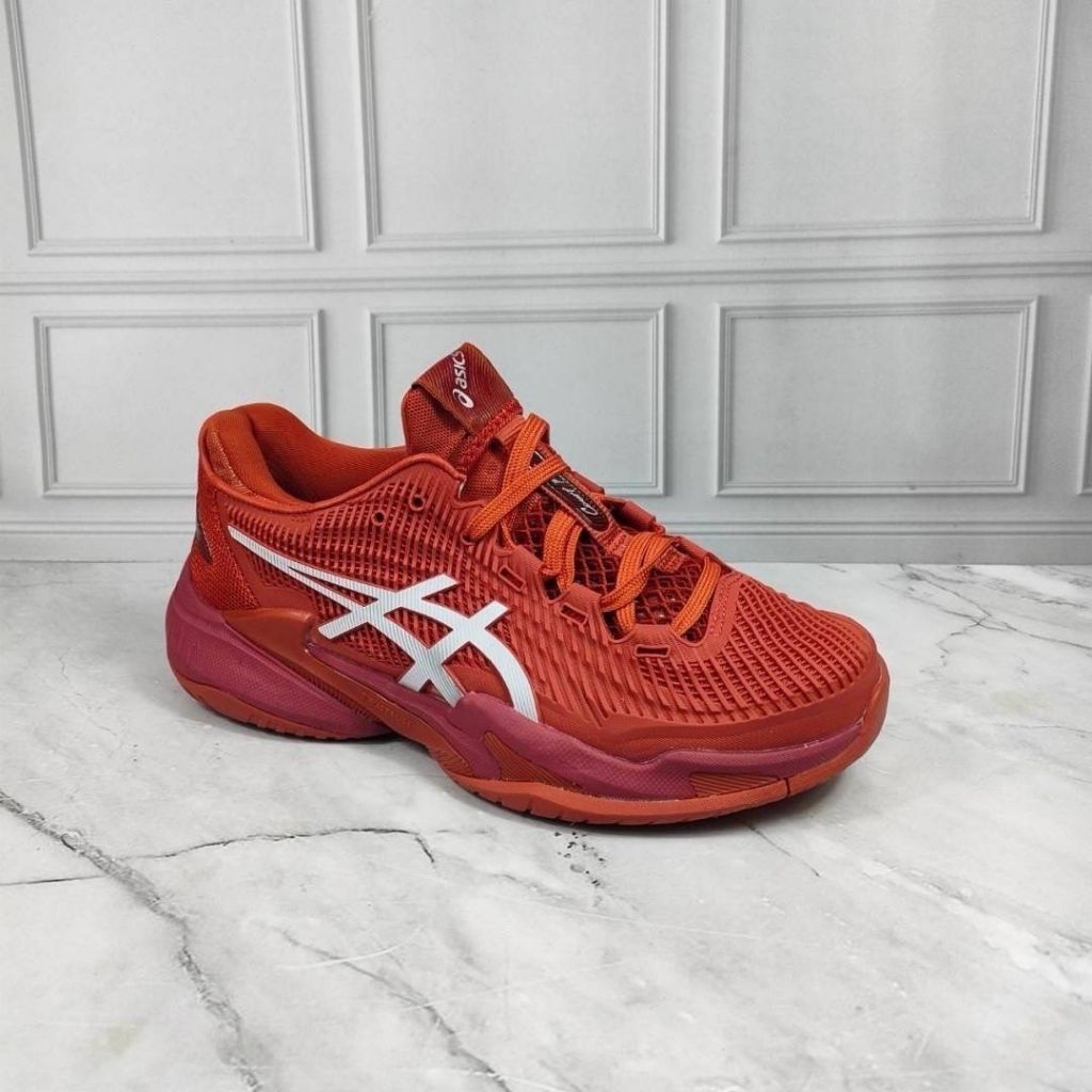 Sepatu Tennis Asics FF3 Novak Djokovic Maroon Red Premium Quality