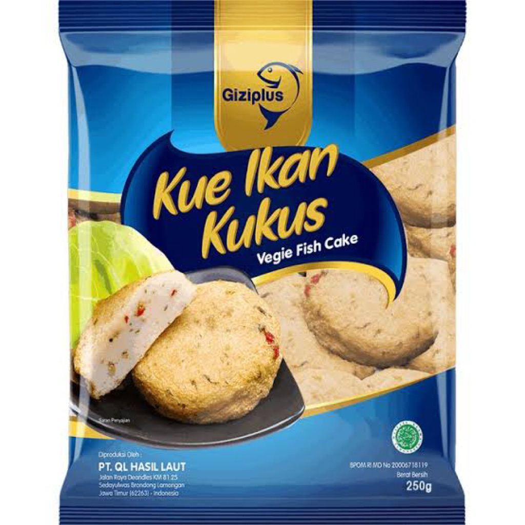 

GIZIPLUS Kue Ikan Kukus/Vegie Fish Cake 250 Gram