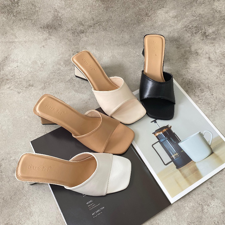 ROYALE Martis heels - Sandal wanita heels slop kekinian hak 5 cm