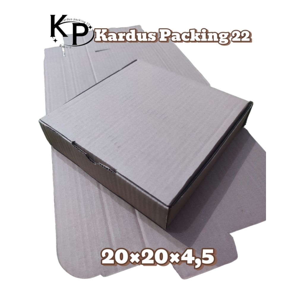 

Kardus Dicut Box Diecut Ukuran 20×20×4,5 cm Bahan E fluit Craf