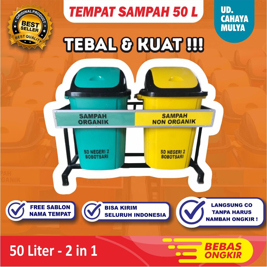 Tempat Sampah Pilah Organik dan Non Organik