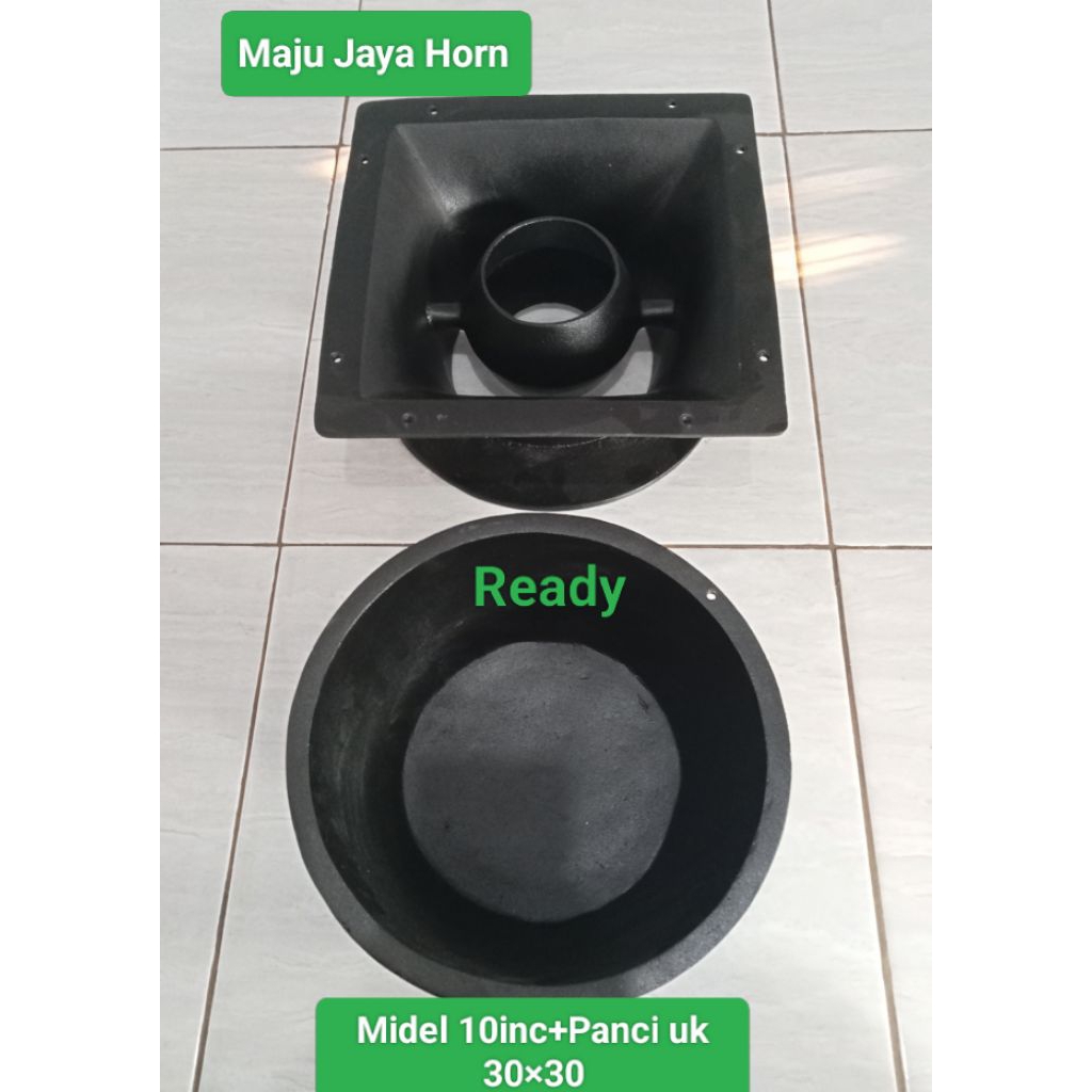Horn Tweeter bahan alumunium cor Midel khusus 10inc+Panci uk 30cm×30cm