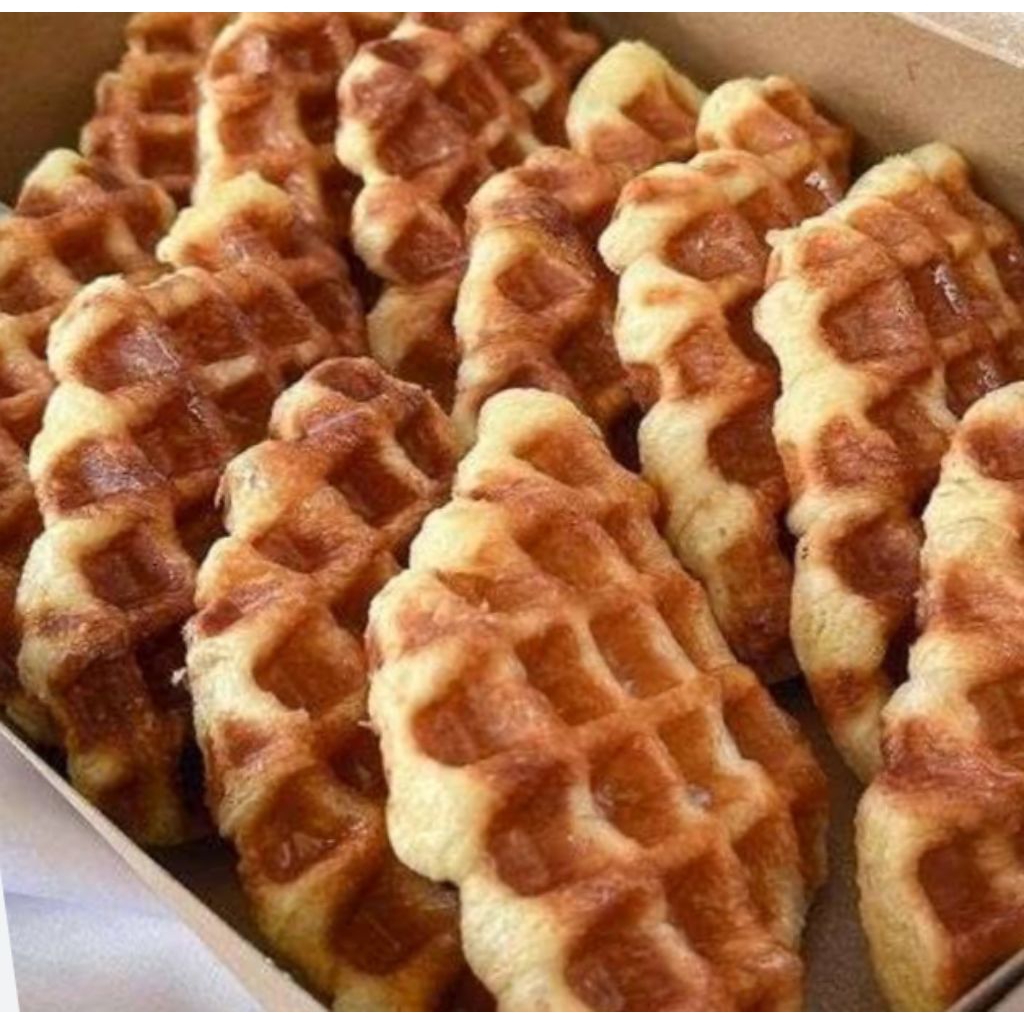 

croffle frozen siap makan kemasan vacum isi 3