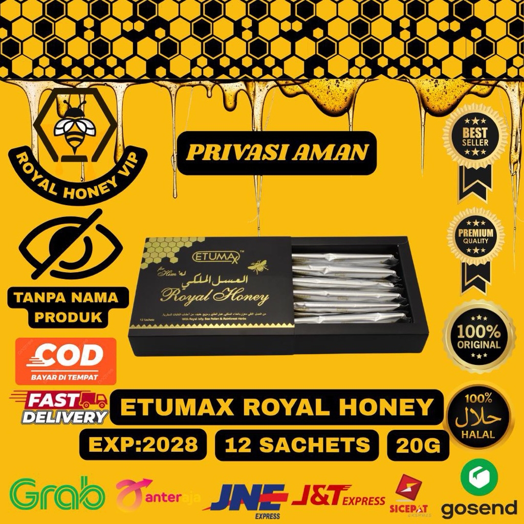

madu Etumax Royal Honey For Him 20G 1 Box 12 Sachet