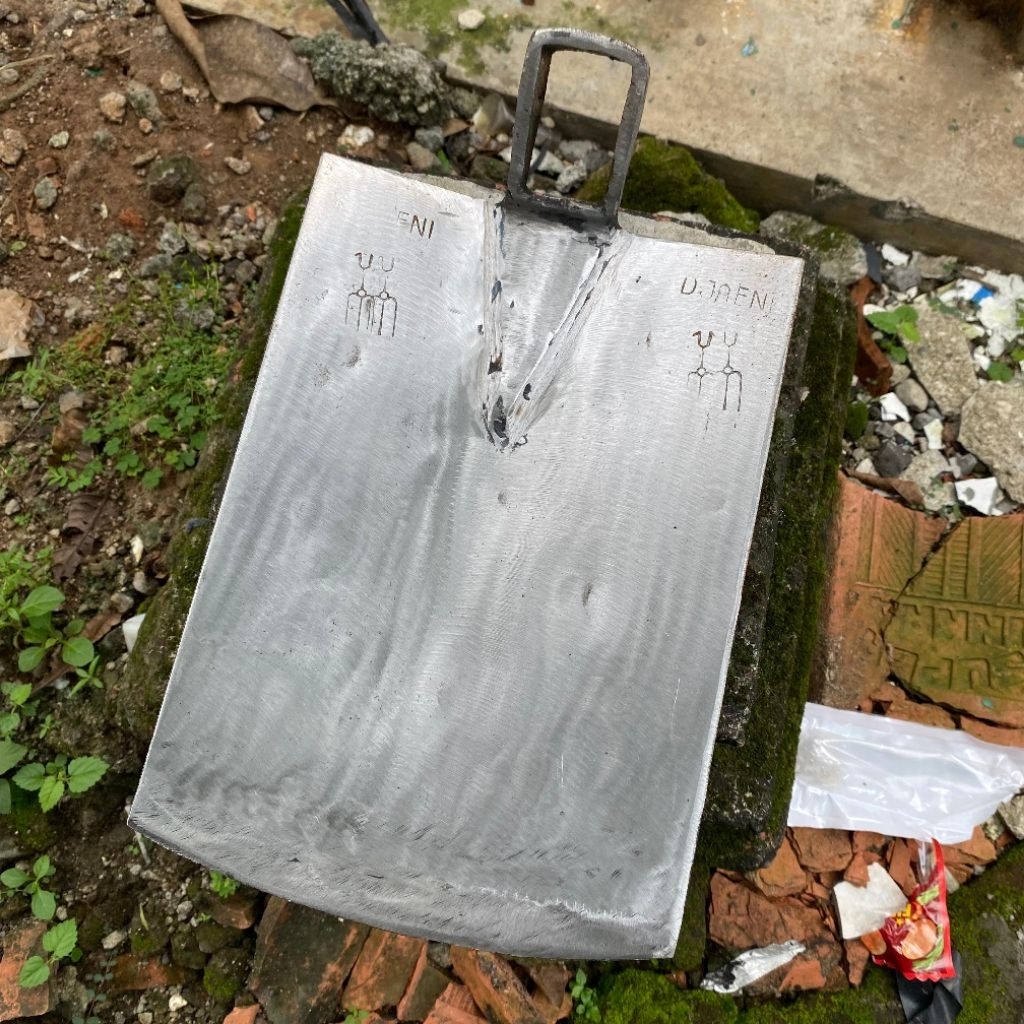 JUMBO Cangkul baja Putih blitar asli Cangkul Pertanian berkebun tebal anti Lengket