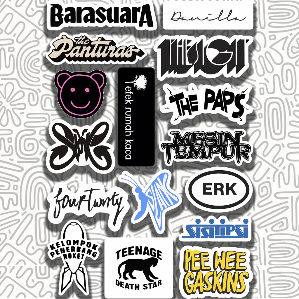 

Stiker Band Indie The Sigit ERK Slank || Sticker The panturas