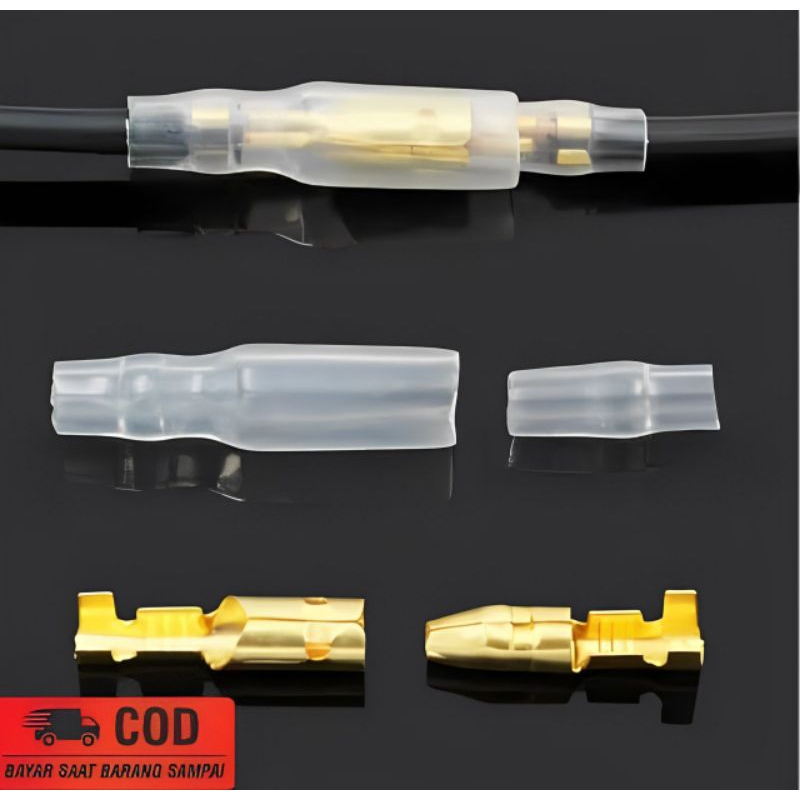 Sekun bulat 4mm Konektor Kabel Jumper Mobil Motor Listrik Bulet lampu