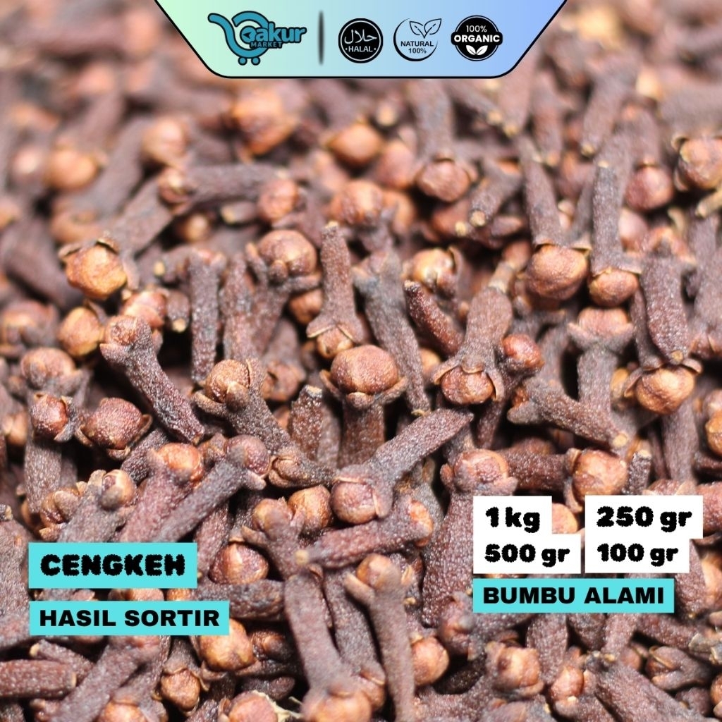 

Cengkeh Rempah 1 Kg Utuh Wangi Alami Bumbu Masakan HASIL SORTIR