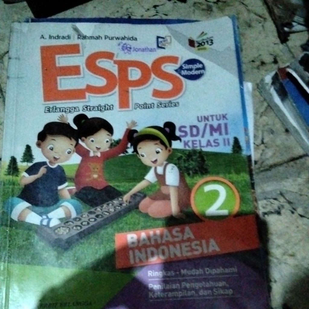 Buku Esps bahasa Indonesia 2 SD revisi Airlangga