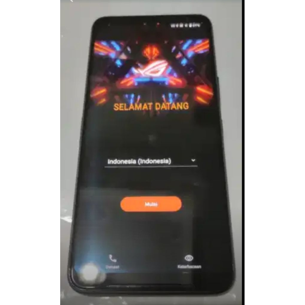 hp gaming asus rog phone 3 mulus, second, minus ada lcd bagian bawah yang ngak responsif