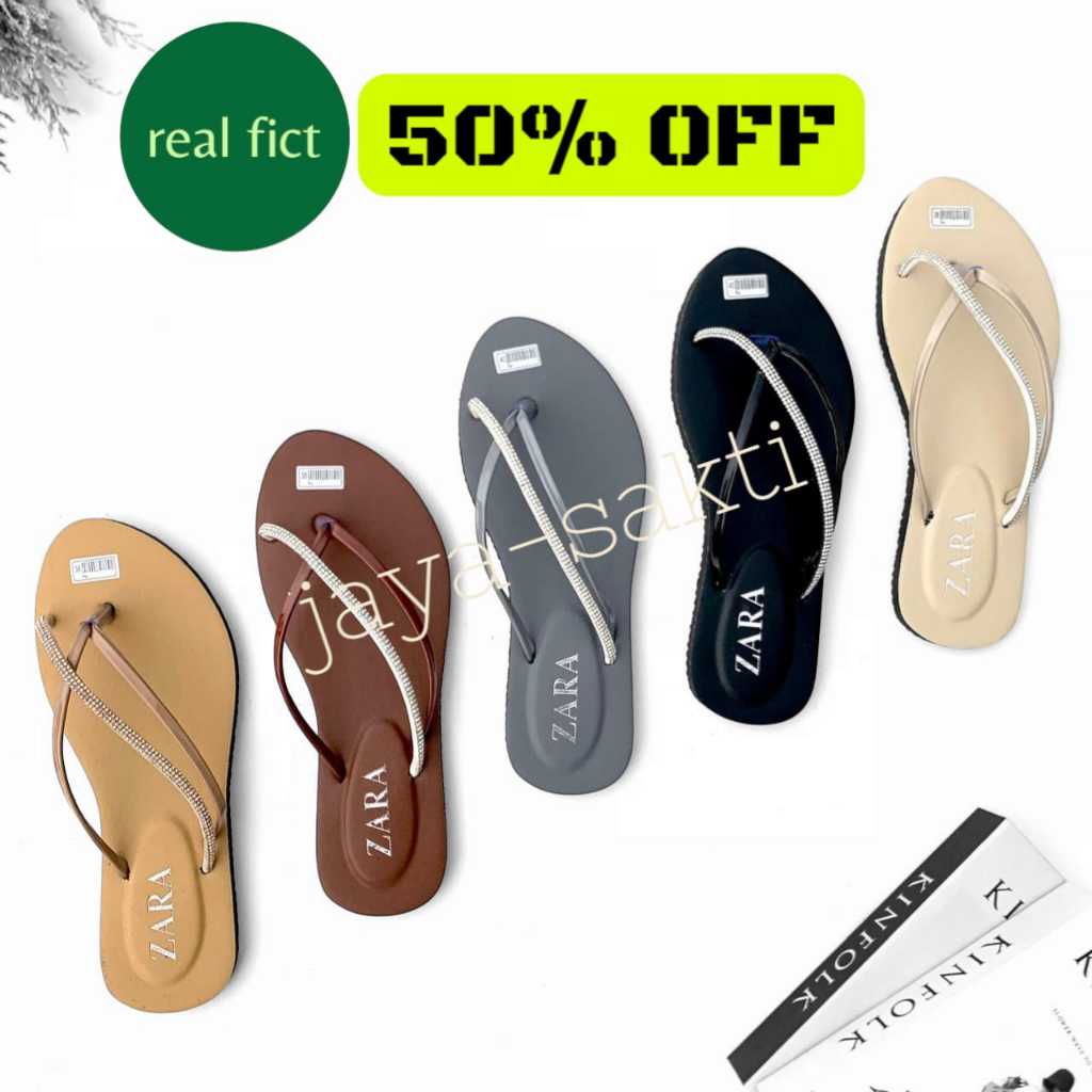 new fashion sandal zara wanita staylish antislip