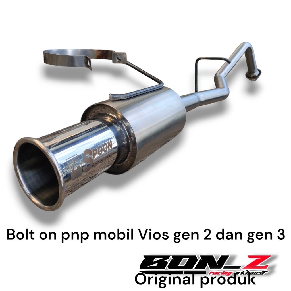 knalpot mobil Bolt on pnp mobil Vios gen 2 dan gen 3