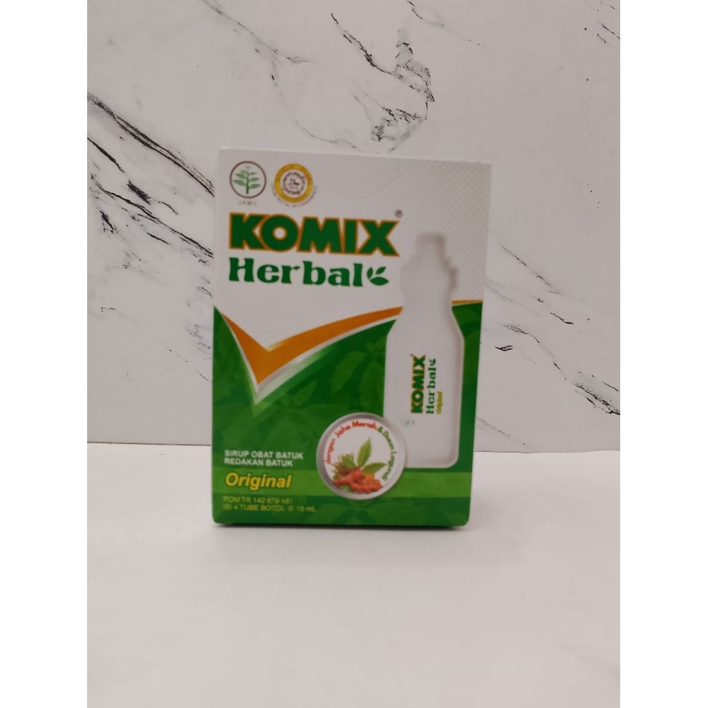 Komix Herbal Tube Botol (1 box - 4 botol) / Original