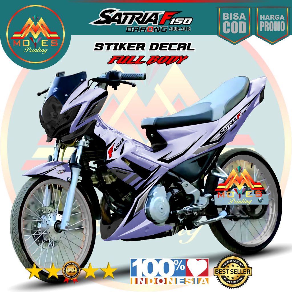 Decal Satria FU Barong Full Body - Stiker Satria FU Barong Full Body - Dekal Satria FU Barong 2008 2