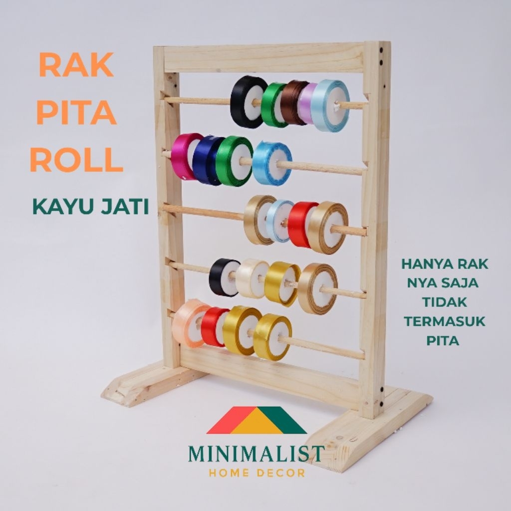 

Rak pita roll organizer ribbon pita satin tempat taro pita