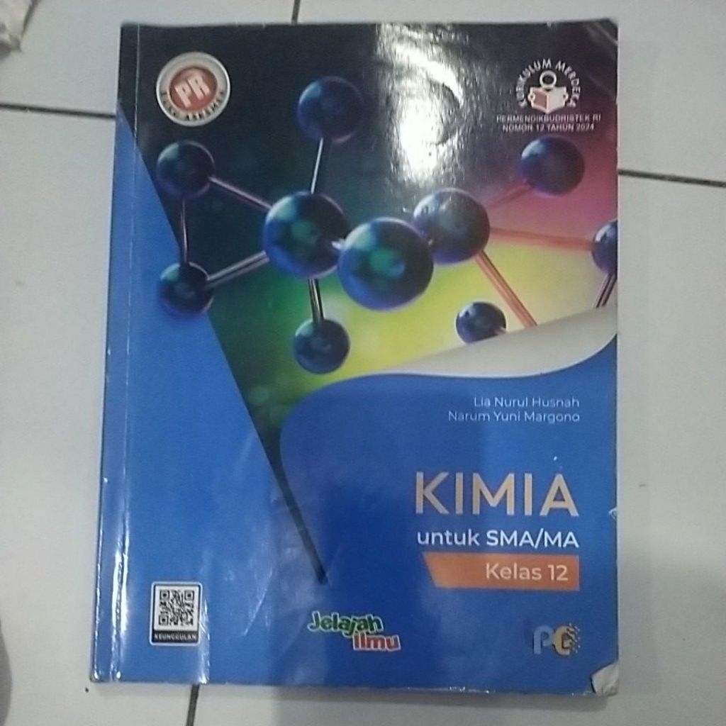 preloved buku PR LKS kimia kelas 12 kurikulum merdeka intan pariwara
