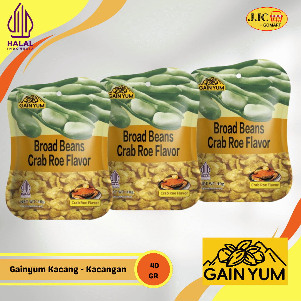 

Gan Yuan Cemilan Kacan-Kacangan Rasa Crab Roe Flavour Beans Peas Original & Sunflower Seed Halal 40g