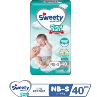 sweety pants Silver tape Popokbayi perekat NBS40 dll.