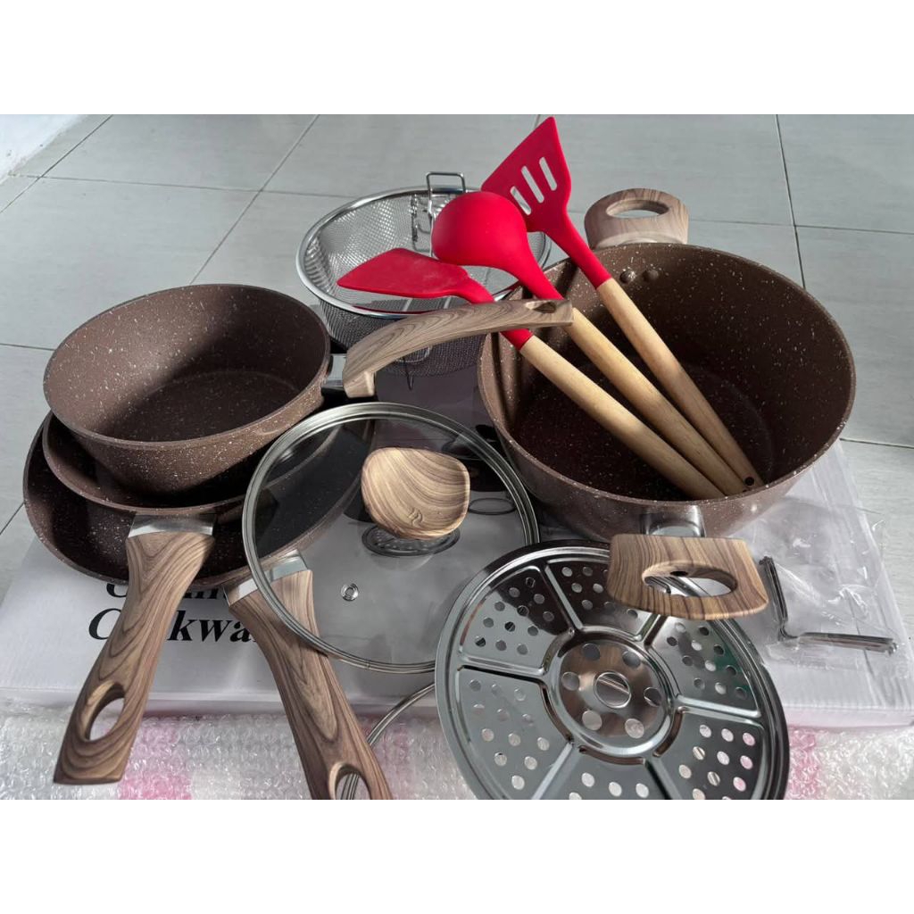 Hommix Granite Cookware Set