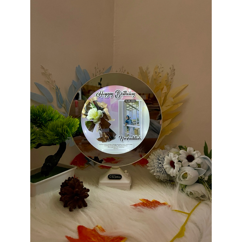 Cermin ajaib | Kado unik Magic Mirror | Cermin foto lampu tidur