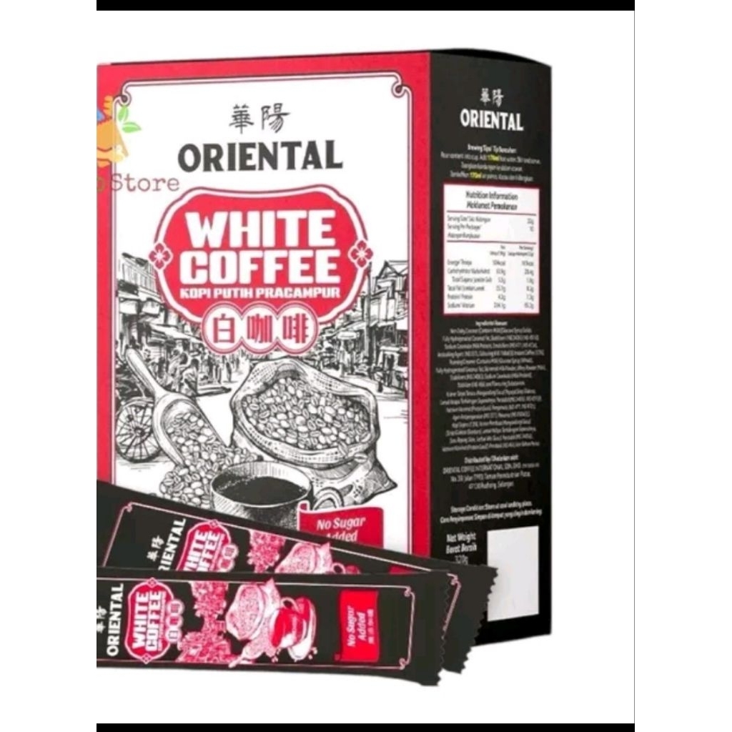 

Oriental white coffee no sugar