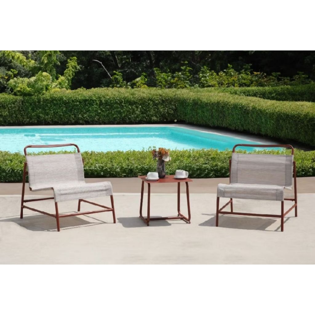 Set Kursi Taman Minimalis – 2 Kursi + 1 Meja