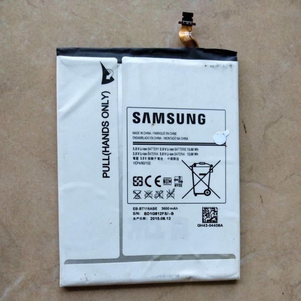 baterai Samsung tab 3v/T116