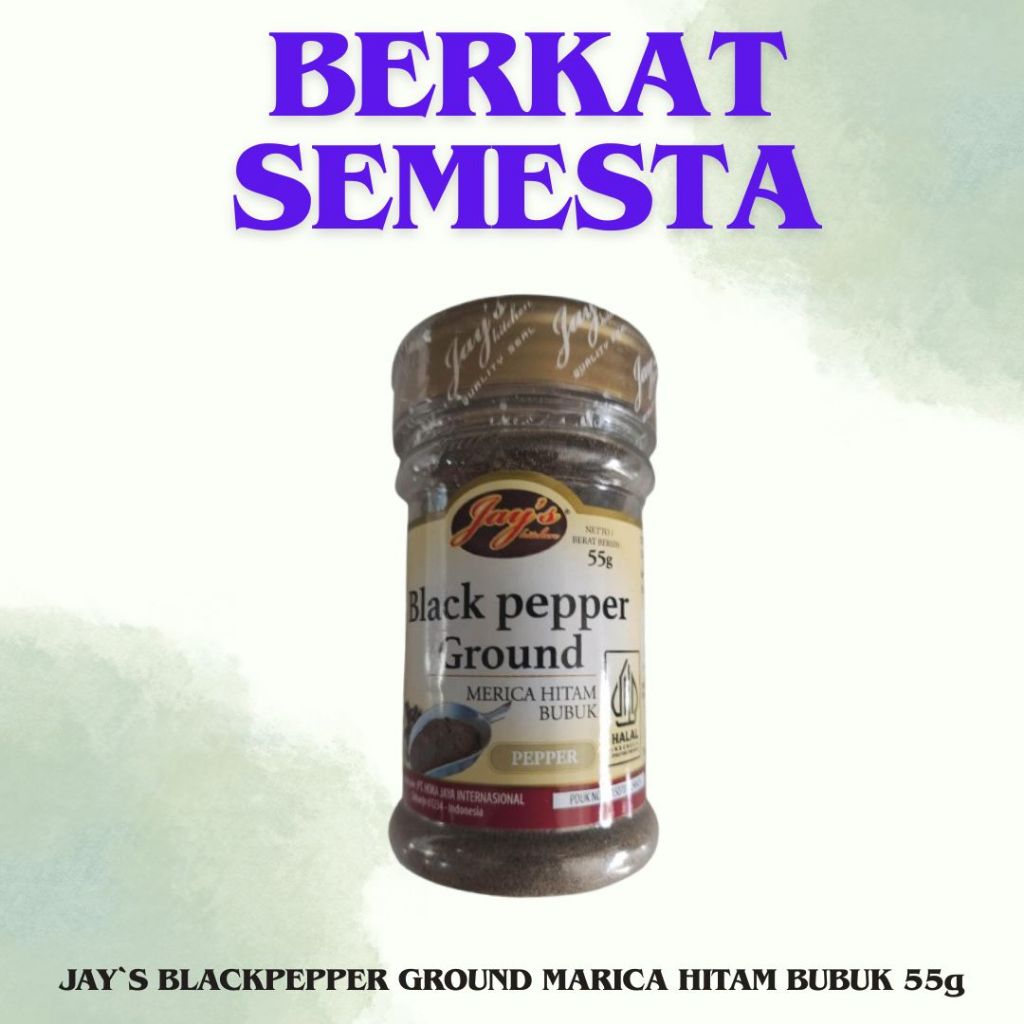 

JAY`S BLACKPEPPER GROUND\MARICA HITAM BUBUK 55g