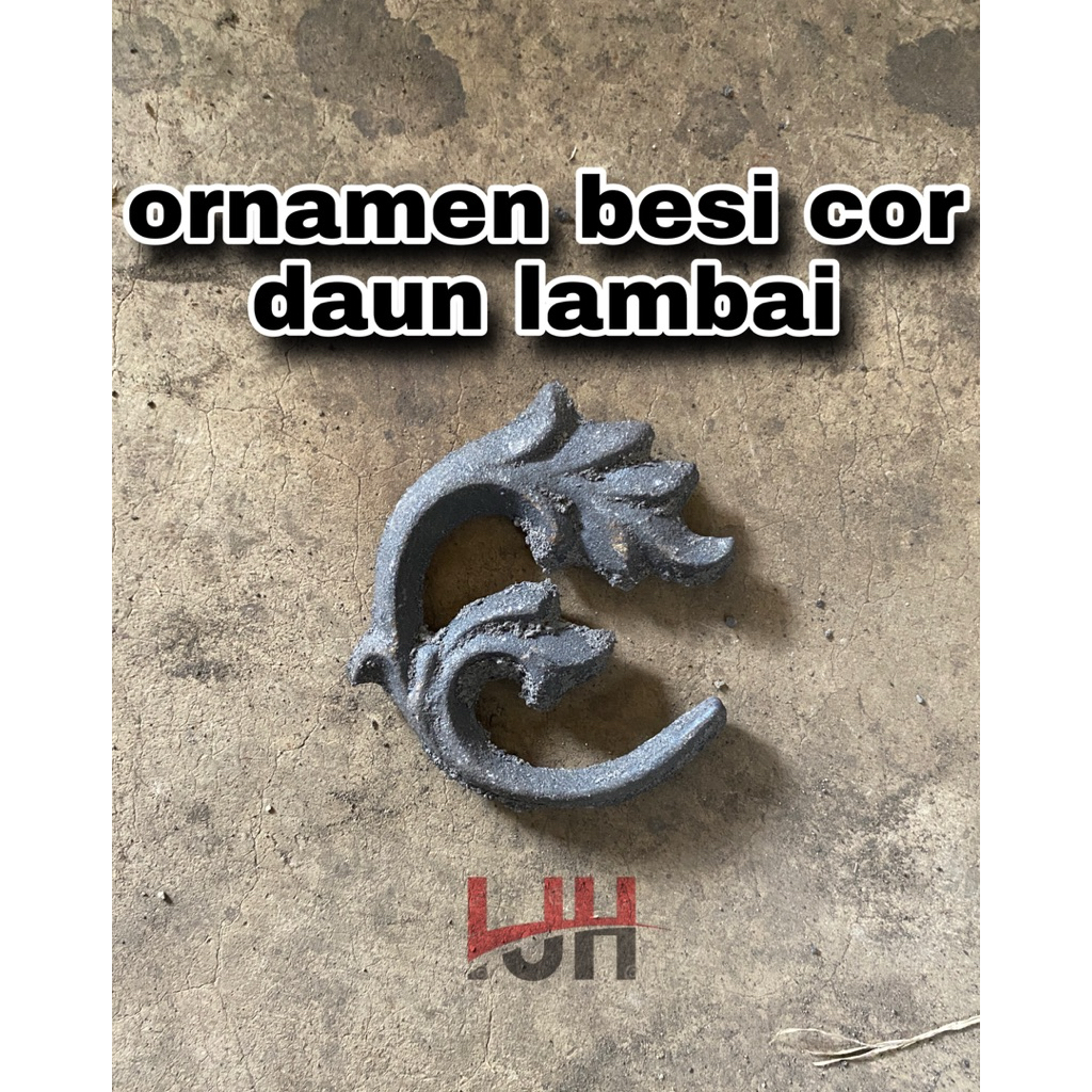 Tombak pagar besi cor model udang . pengaman pintu pagar besi tempa