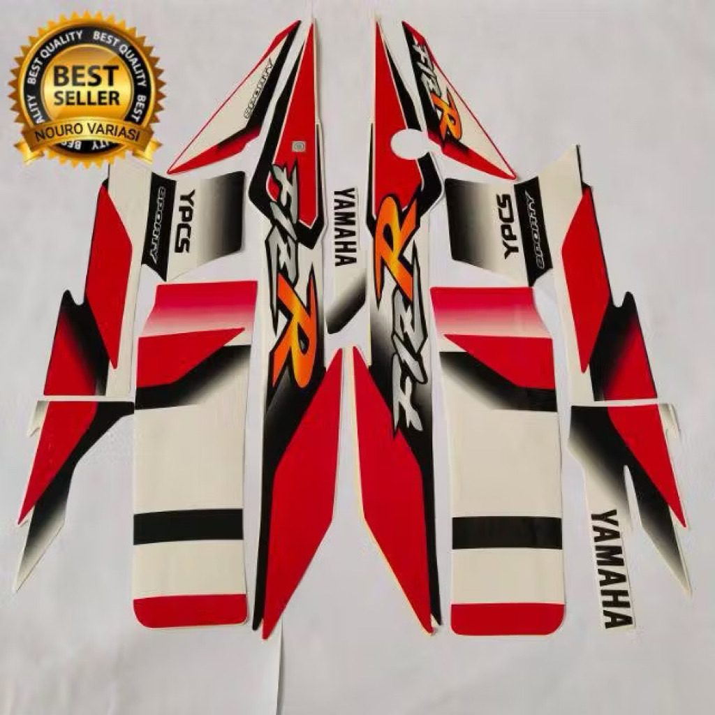 striping yamaha fizr fiz r FIZR tahun 2002  warna putih hitam merah YPCS list body fizr r berkwalita