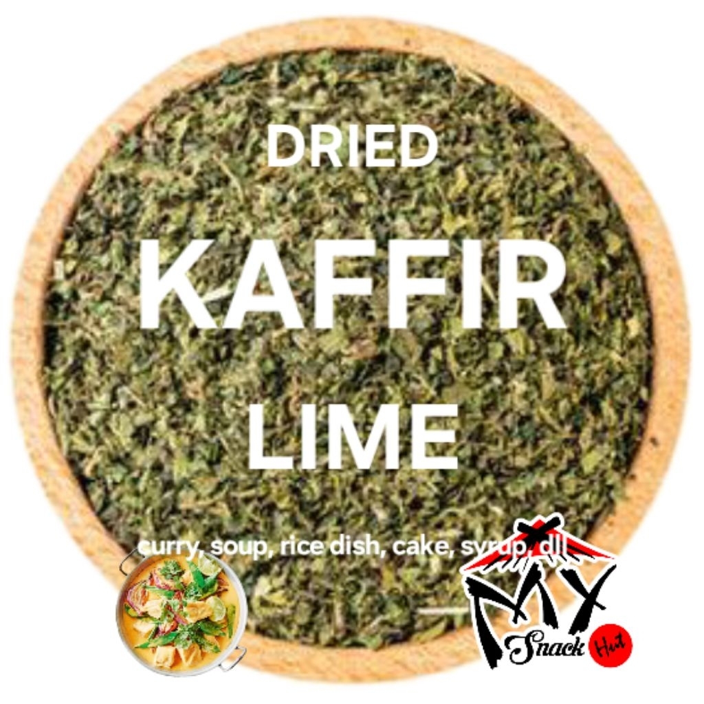 

KAFFIR LIME FLAKES 5GR DAUN JERUK PURUT KERING DRIED CITRUS THAI MAKRUT LEAVES LEAF NING MENG YE 柠檬叶
