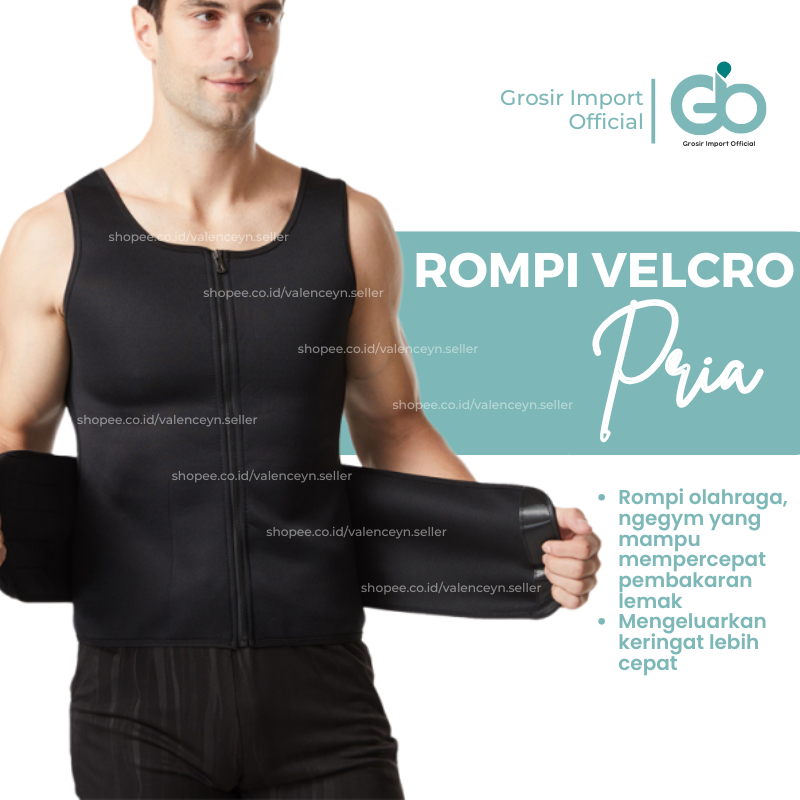 Korset Pelangsing Perut Buncit Badan Olahraga PRIA VELCRO Jumbo Big Size 100kg Laki Laki Untuk Perut