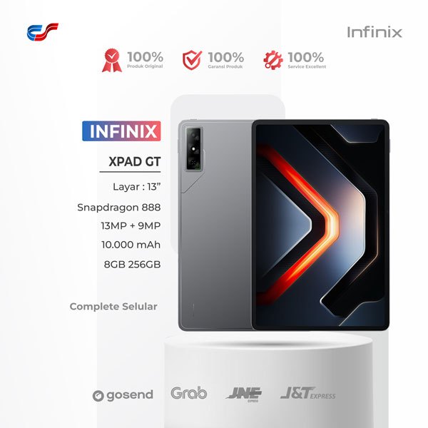 TABLET INFINIX XPAD GT 8/256GB - Qualcomm Snapdragon 888 | 10.000 mAh | Garansi Resmi