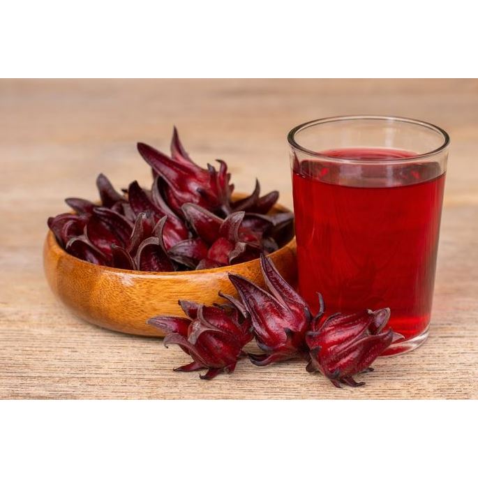 

(skr) Teh Bunga Rosella Kering Organik merah hibiscus tea rempah herbal rosela