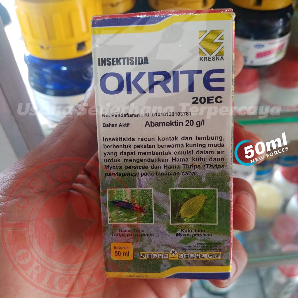 OKRITE 20 EC Insektisida Kontak Lambung Mengendalikan Kutu Daun Trips pada Tanaman Cabai