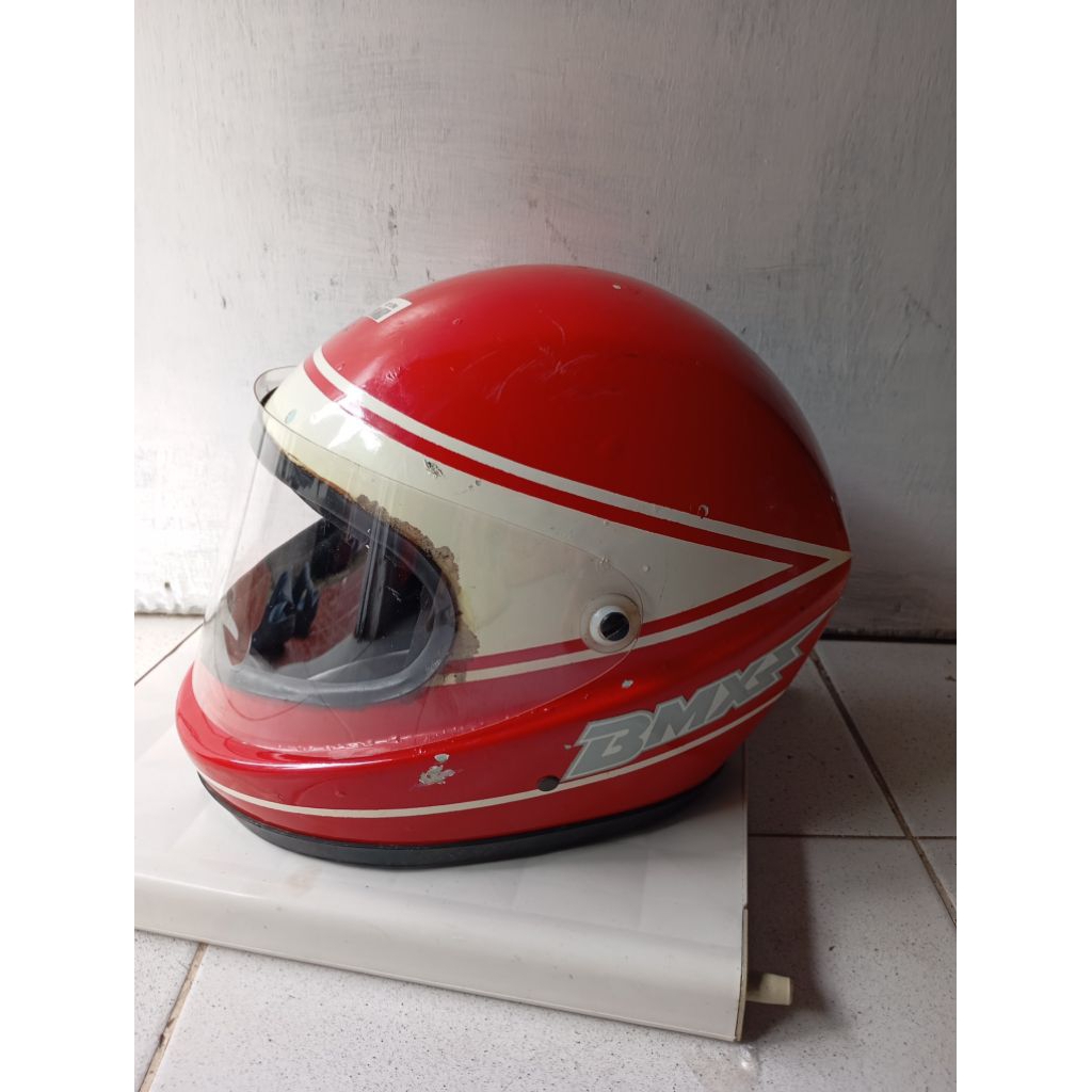 helm anak bmx motor oldshool jadul bisa buat display atau pajangan