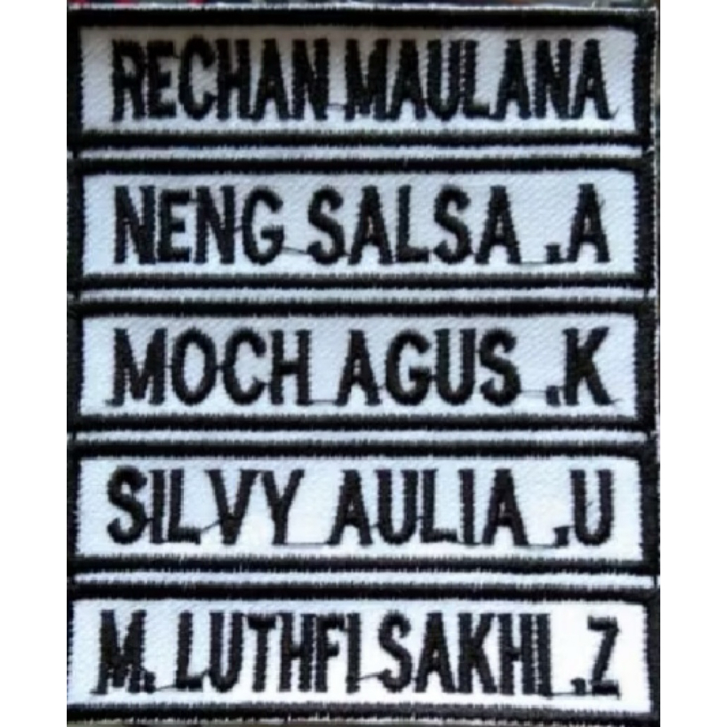 BORDIR PAPAN NAMA ANAK SEKOLAH // BET NAME // NAME TAG // NAMA DADA