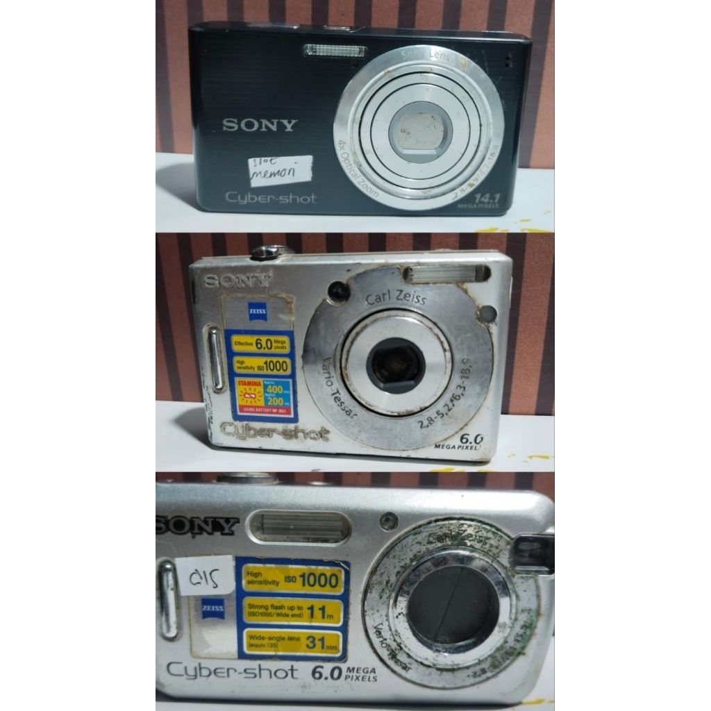 [MINUS] Kamera Digital SONY Pocket Digicam Camdig Bekas Second Murah Berkualitas Jual Kondisi Minus