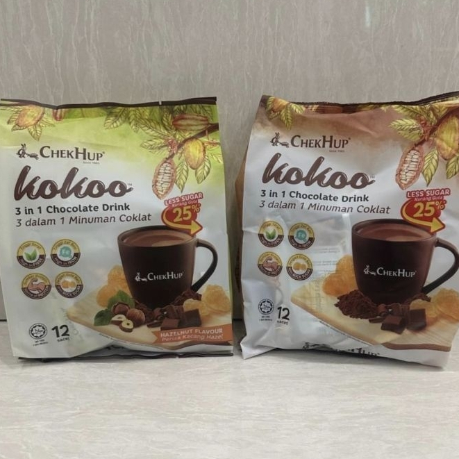 

[oddsolshop] pekanbaru/Chekhup Kokoo 3in1 Chocolate Drink 480GR isi 12 Minuman Serbuk Cokelat Hazel