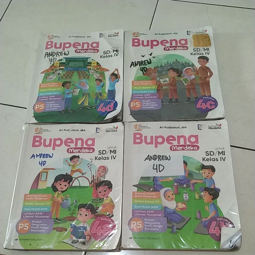 Bupena Merdeka (Bekas) kelas 4ABCD 1 paket Murah