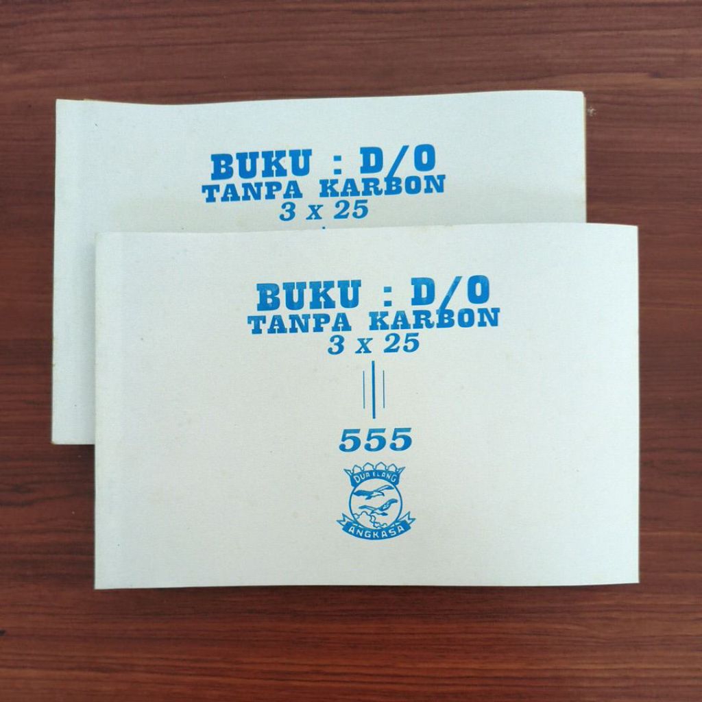 

BUKU D/O NCR/TANPA KARBON 3PLY x 25 LEMBAR, 555