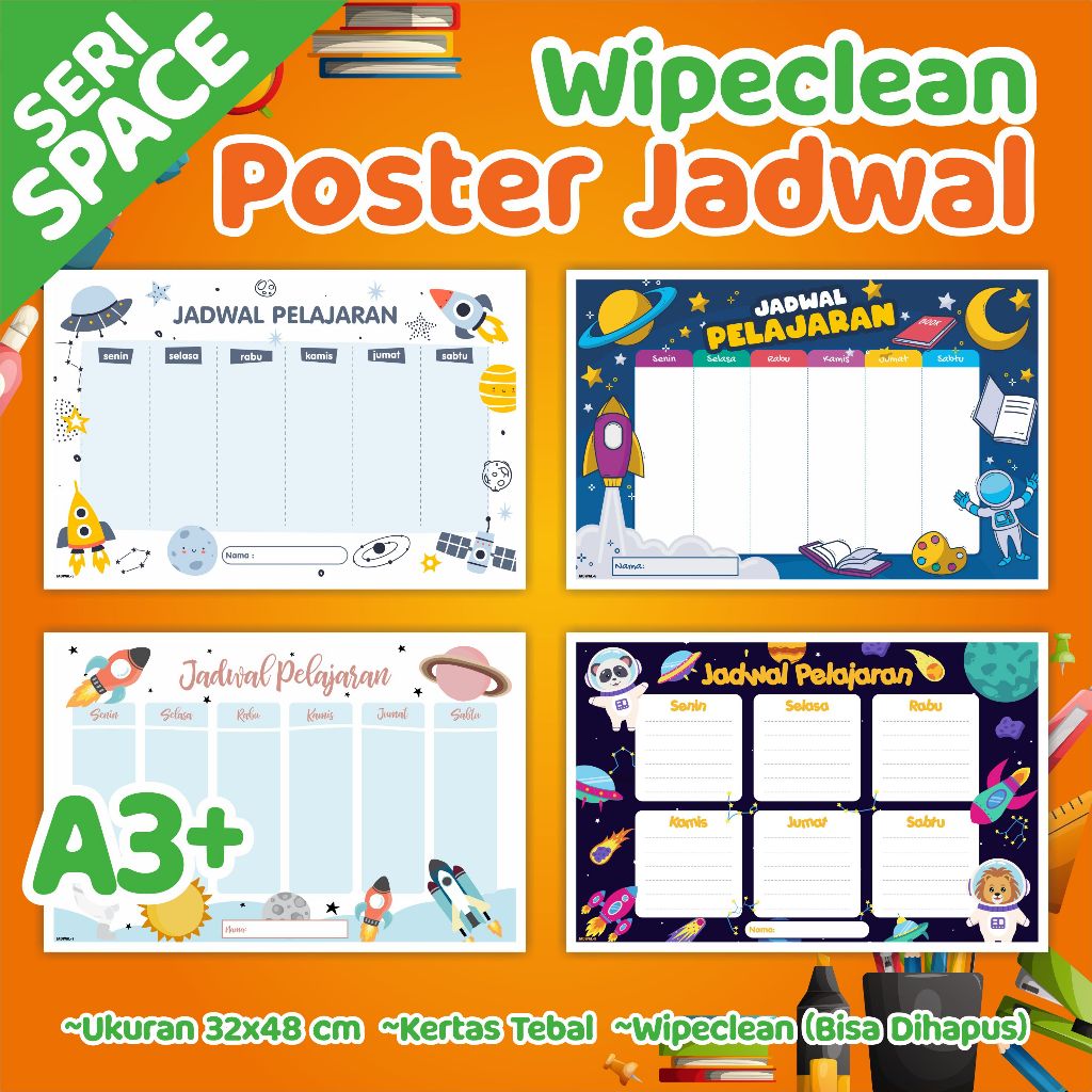 

Poster JADWAL PELAJARAN RUANG ANGKASA - jadwal pelajaran sekolah anak