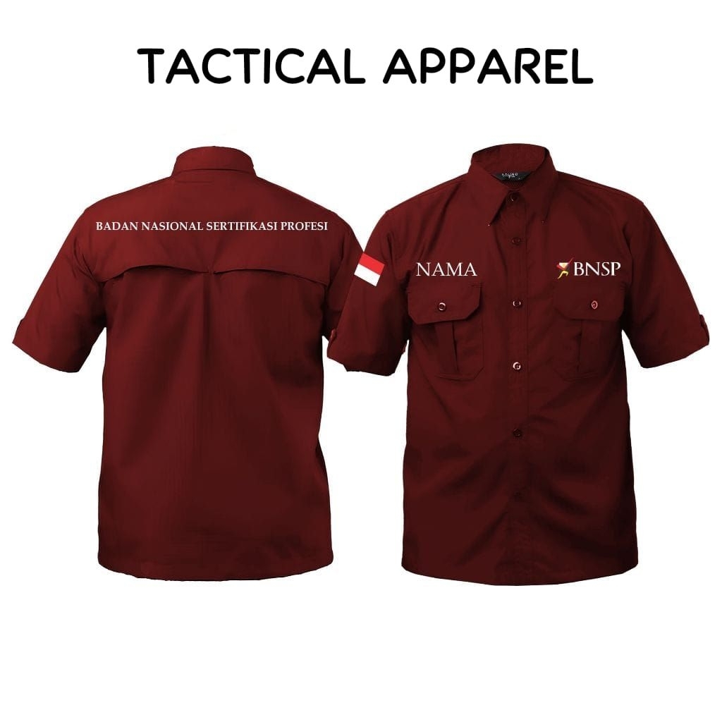 kemeja lengan pendek BNSP