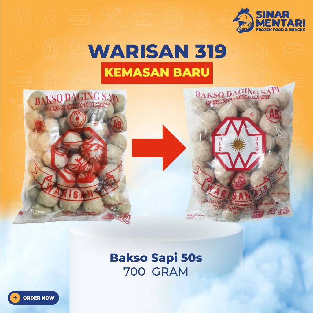 

bakso sapi warisan 50 butir