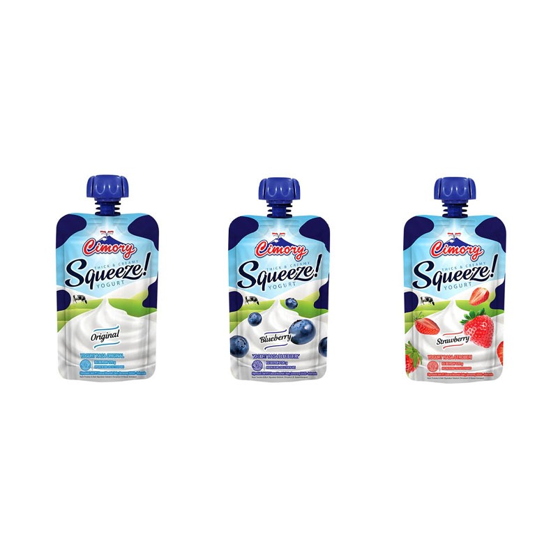 

CIMORY YOGURT SQUEEZE RASA BLUEBERRY/ORIGINAL/STRAWBERRY 120GGR