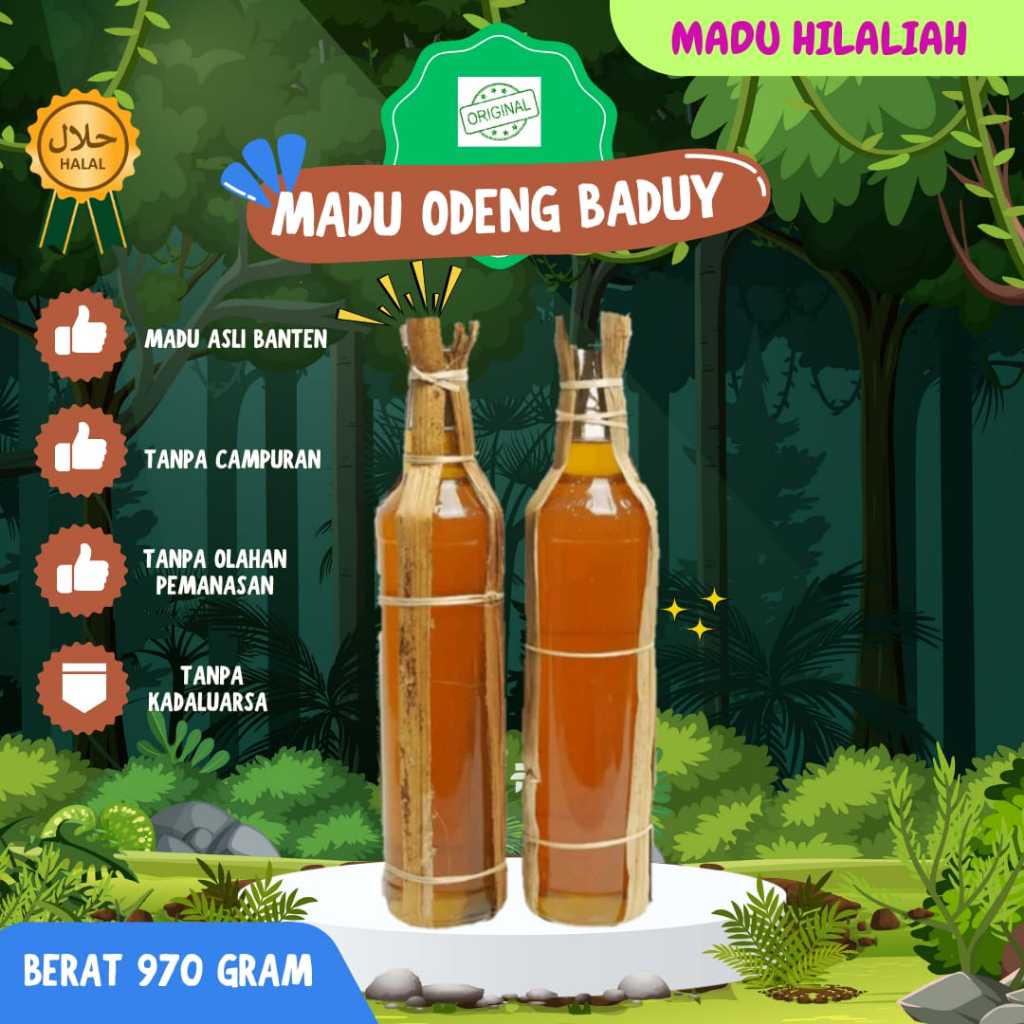 

PROMO: Madu Odeng hutan Baduy asli 100% tanpa campuran, menambah imunitas tubuh (Berat 970 gram)
