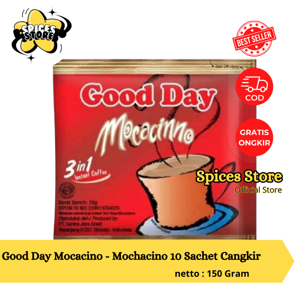 

Good Day Mocacino - Mochacino 10 Sachet Cangkir - Spices Store - Kopi Nikmat Murah