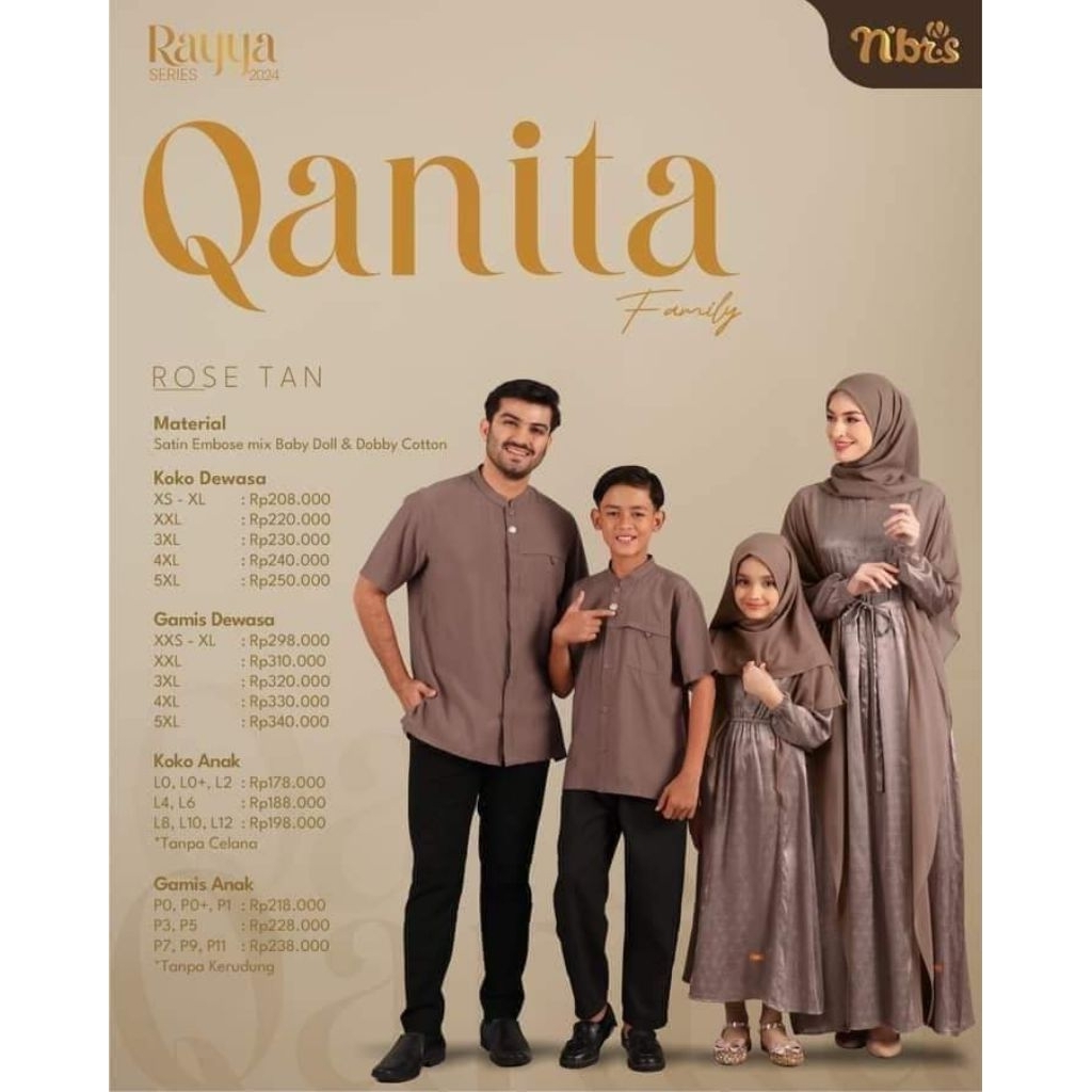 SALE 50% SARIMBIT NIBRAS QANITA ROSE TAN_SARIMBIT NIBRAS TERBARU_SARIMBIT NIBRAS DISKON TERMURAH