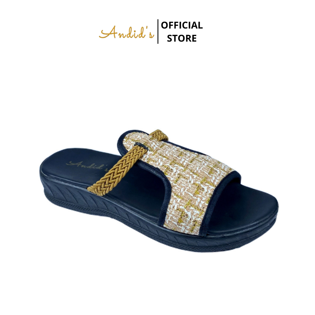 ANDID'S Sendal Wanita Wedges 3cm Premium Platform Hak Tinggi Korea Style
